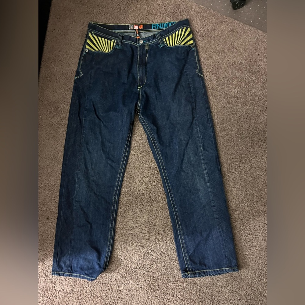 Akademiks embroidered jeans